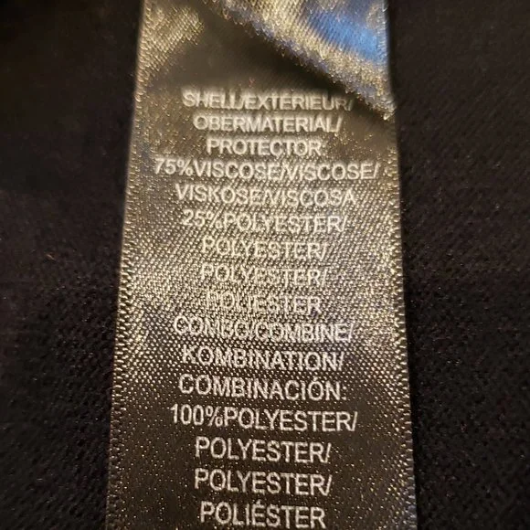 Adrianna Papell short sleeve knit sweater with sheer dot textured chiffon - Picture 15 of 16